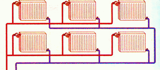 двухтрубная схема отопления