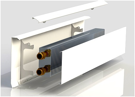Конструкция радиаторного блока плинтусной системы